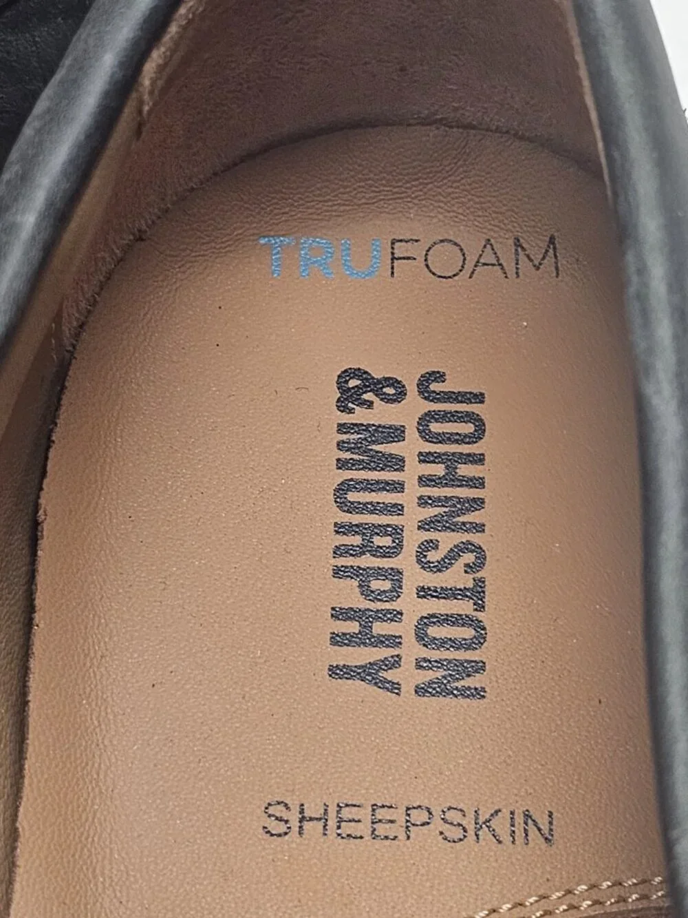 Mens Johnston & Murphy Tru Foam Boat 2 Eye Monaco Shoes Sheepskin Leather 12